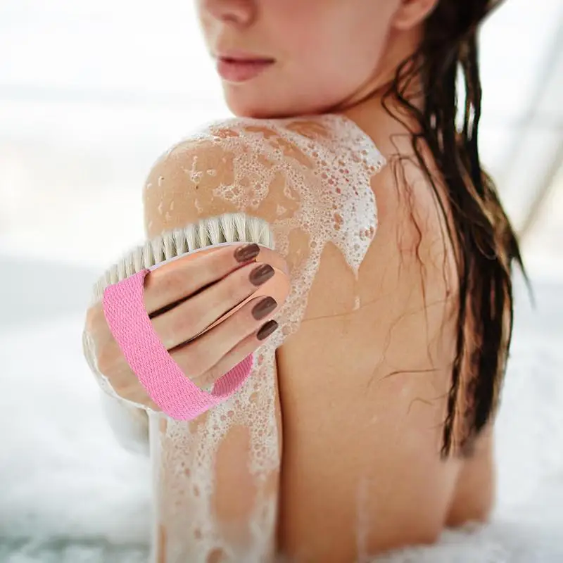 

Dry Brushing Body Brush Dry Skin Body Natural Bristle Brush Soft SPA Brush Bath Massager Home Worldwide Store Сухая щетка для те