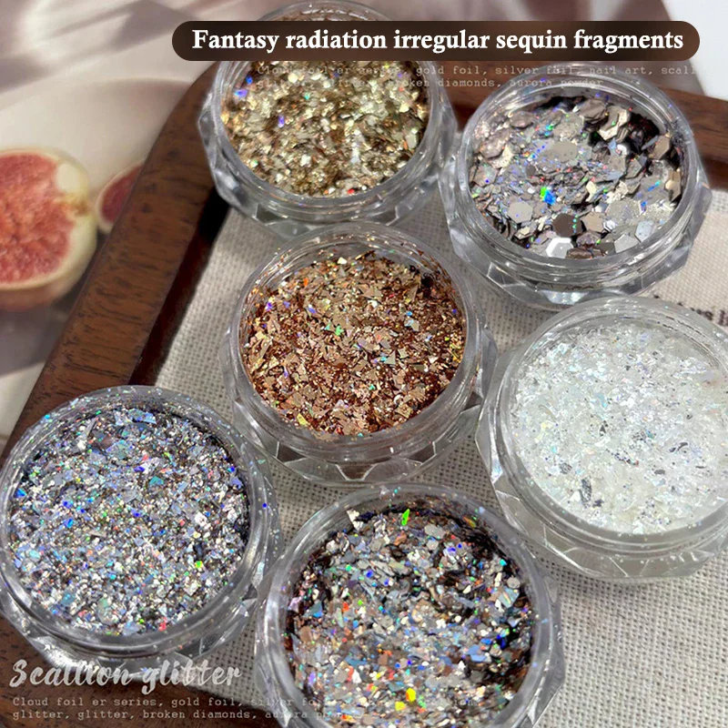 1Box Mini Sparkling Pentagram Nail Glitter - Star Shaped Nail Decoration, DIY Manicure Design Accessories for Salon Home