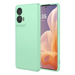 Premium Flexible Liquid Silicone TPU Protective Phone Case - Durable & Stylish Cover for Moto G84 (Light Green)