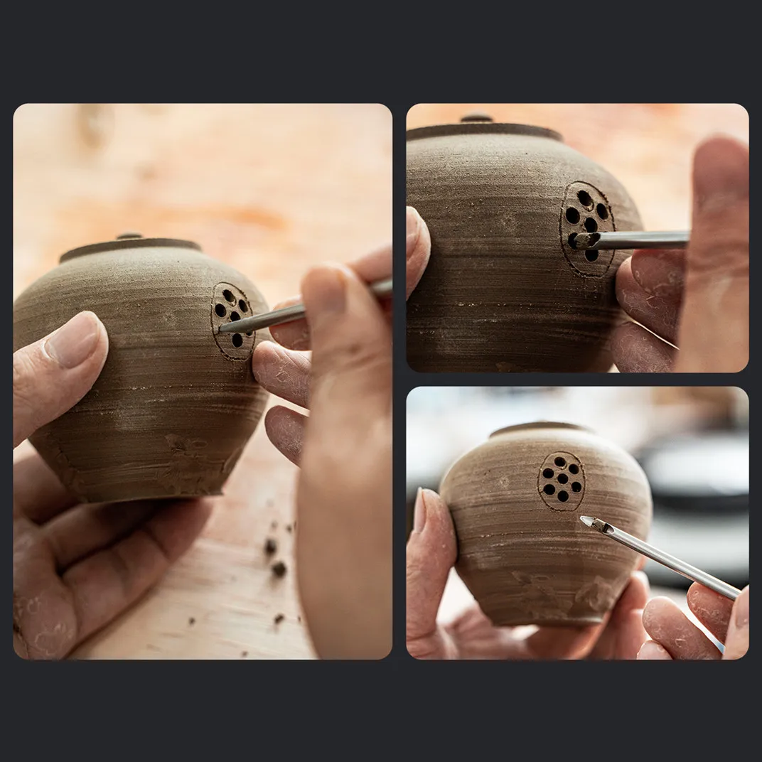 Circular Hole Punching Cutters Pottery Tool Stainless Steel Sculpting Craft Polymer Clay Ceramic Modeling Making Supplies Tools