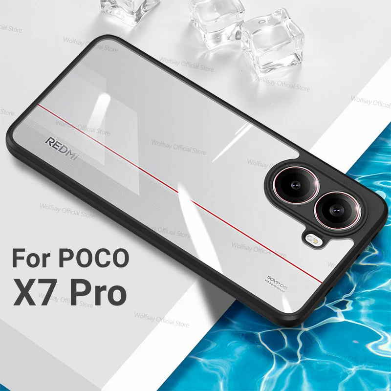 Pour Xiaomi POCO X7 Pro étui Xiaomi POCO X7 Pro couverture de luxe clair PC TPU antichoc protecteur couverture de téléphone pour Xiaomi POCO X7 Pro