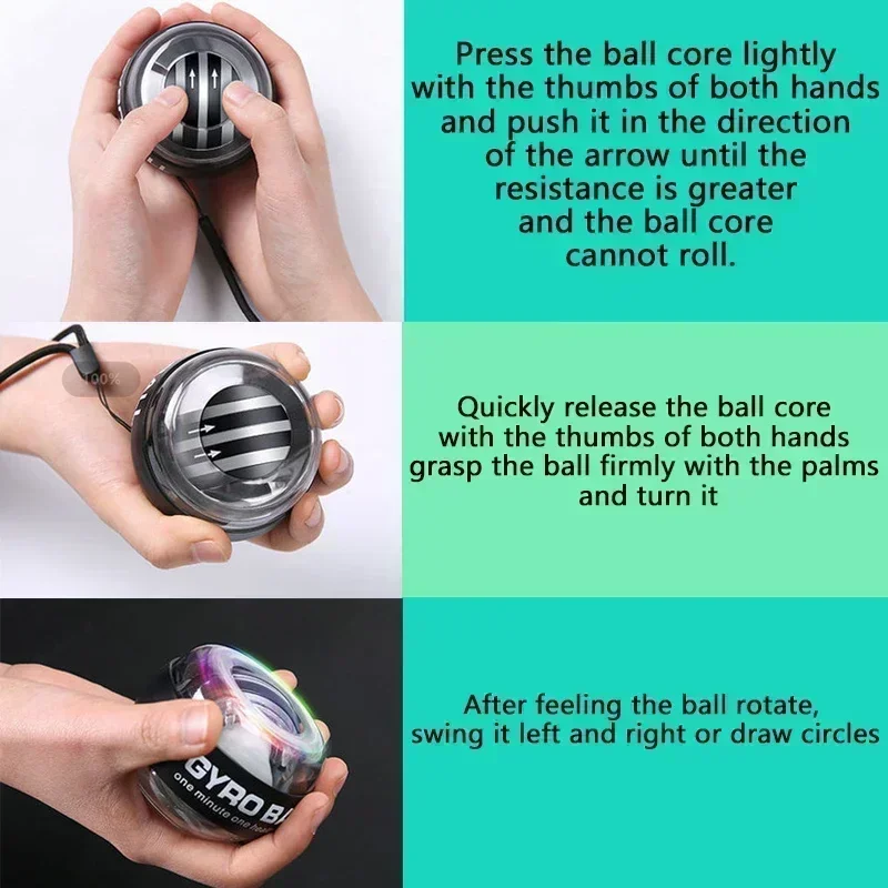 100kg Silent Self-starting Centrifugal Metal Hand Gripper Strengthening Arm Wrist Exercise Equipment For Men Fitness Equipment hand strengthener hand grip strengthener hand grip trainer