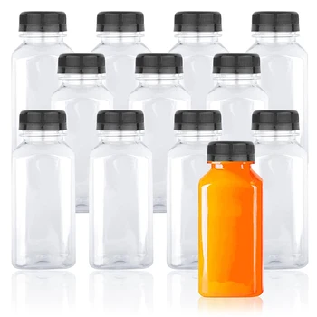 Plastic Juice Bottle 250ml/350ml Empty Bottle with Caps for Juicing Drinks Smoothies 1