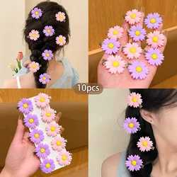 Sunflower Hair Clips - Sweet & Stylish Floral Accessories for Everyday Wear (Set of 10) (10PCS)