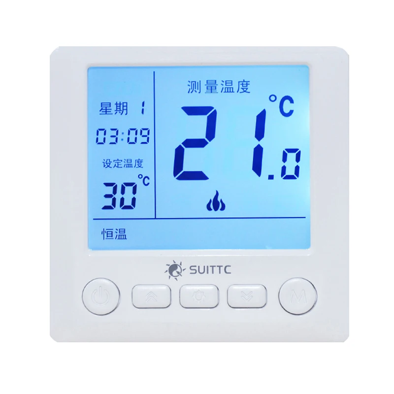 

Hydronic systems electric floor heating thermostat control panel intelligent switch wireless WIFI programming constant temperatu