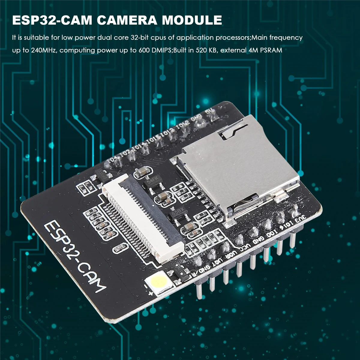 ESP32-CAM WiFi+BT 카메라 모듈 개발 보드 ESP32 카메라 모듈 OV2640 OV7670 jasmine 탑재