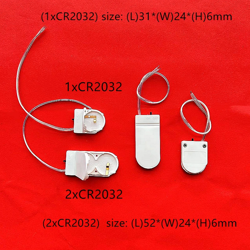 10PCS CR2025 CR2032 버튼 코인 셀 배터리 소켓 홀더 케이스 커버 ON-OFF 스위치 3V 배터리 보관함