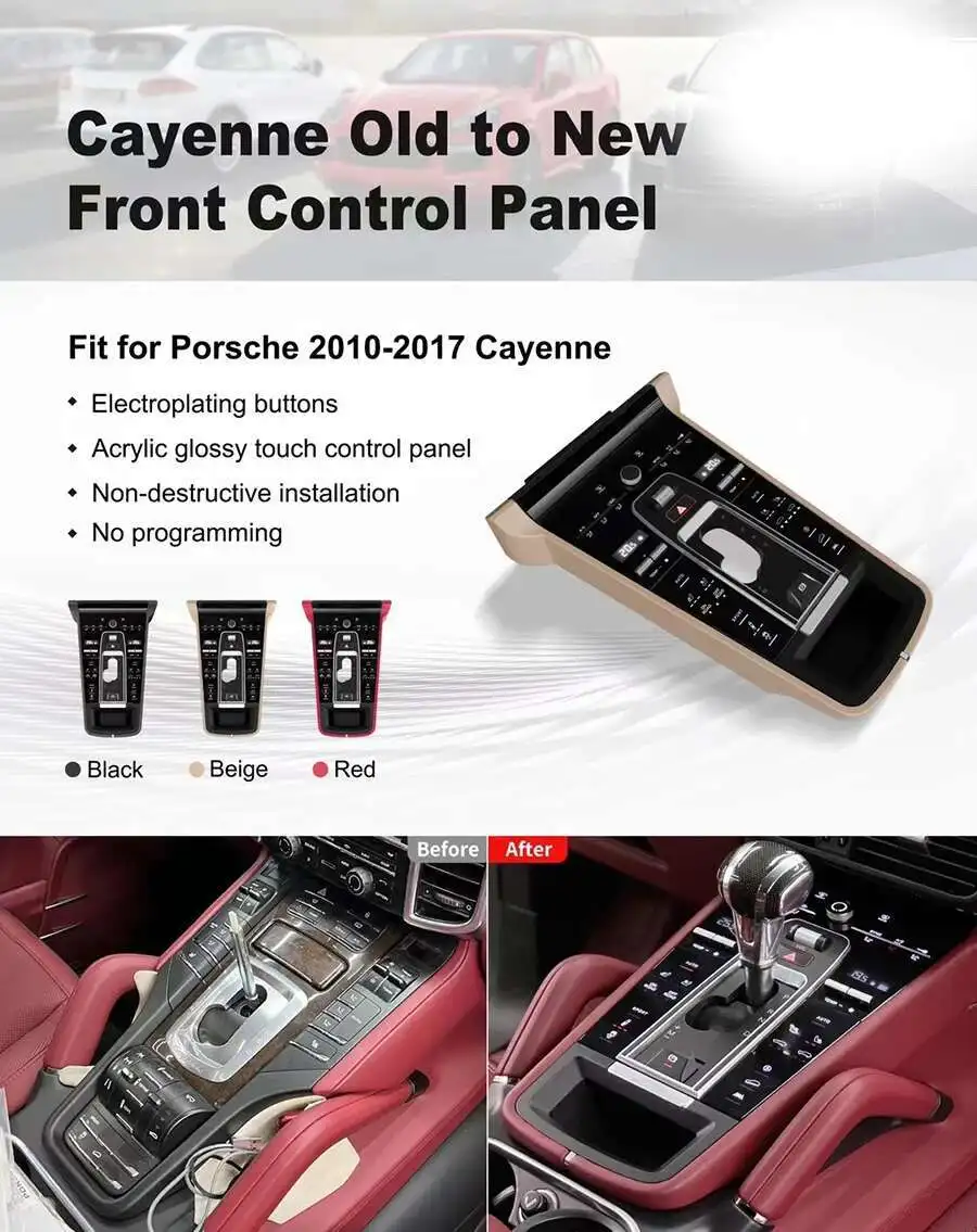 12.3inch Android 13 Car Interior Upgrade Kits For Porsche Cayenne 2010-2017 Cent
