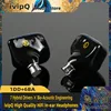 ivipQ-Q09 Phoenixia Sound Balance in Ear HiFi Earphone 1DD+6BA Dynamic Extremely Musical IEMs 4.4mm 2pin Cable, for Musicians 4