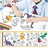 Dinosaur Childrens Graffiti Picture Scroll Coloring Picture Scroll Three Meter Long Pattern Not Repeated Not Dirty Wall 5