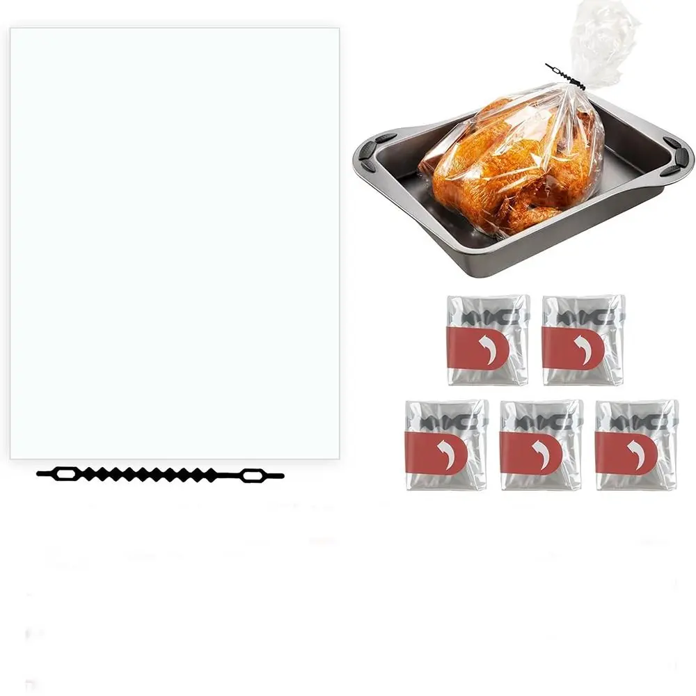 5Pcs Oven Bags High-Temperature Resistance Turkey Cooking Bags, Baking Bags for Roasting Meats Turkey Vegetables Seafood