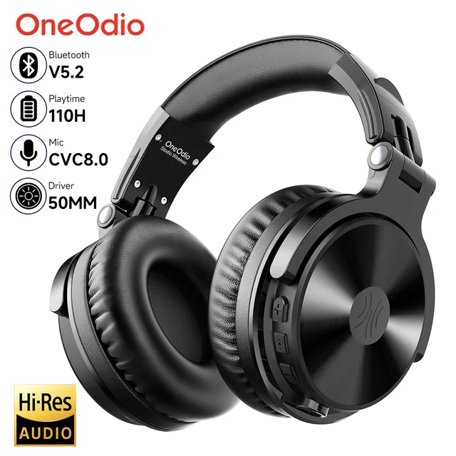 Oneodio Pro-C Bluetooth Wireless Headphones With Mic 110Hr