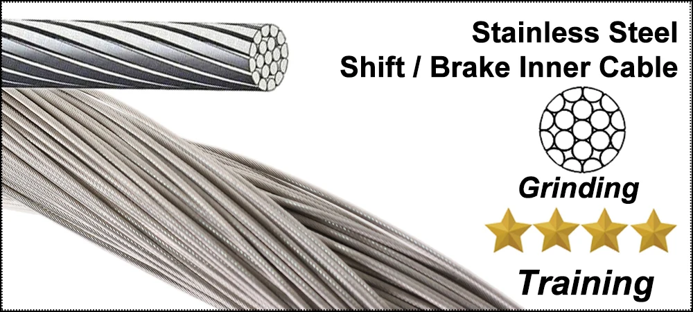 Description Picture 6 of itemBike Shifter Brake Cables Grinding Stainless Steel Cable MTB Road Bike Front Rear Derailleur Shift Cable Brake Cable Set