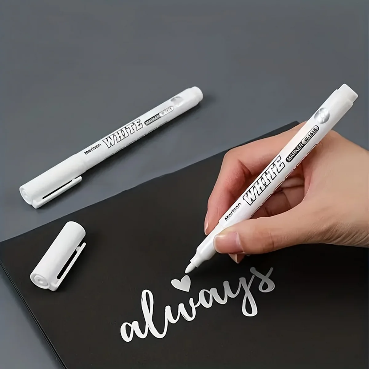 3/6pcs Waterproof White Marker Pen for Tire Painting, Fabric, Wood, and Leather - Permanent Alcohol Paint Graffiti Pen with Oily 3