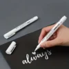 3/6pcs Waterproof White Marker Pen for Tire Painting, Fabric, Wood, and Leather - Permanent Alcohol Paint Graffiti Pen with Oily 3