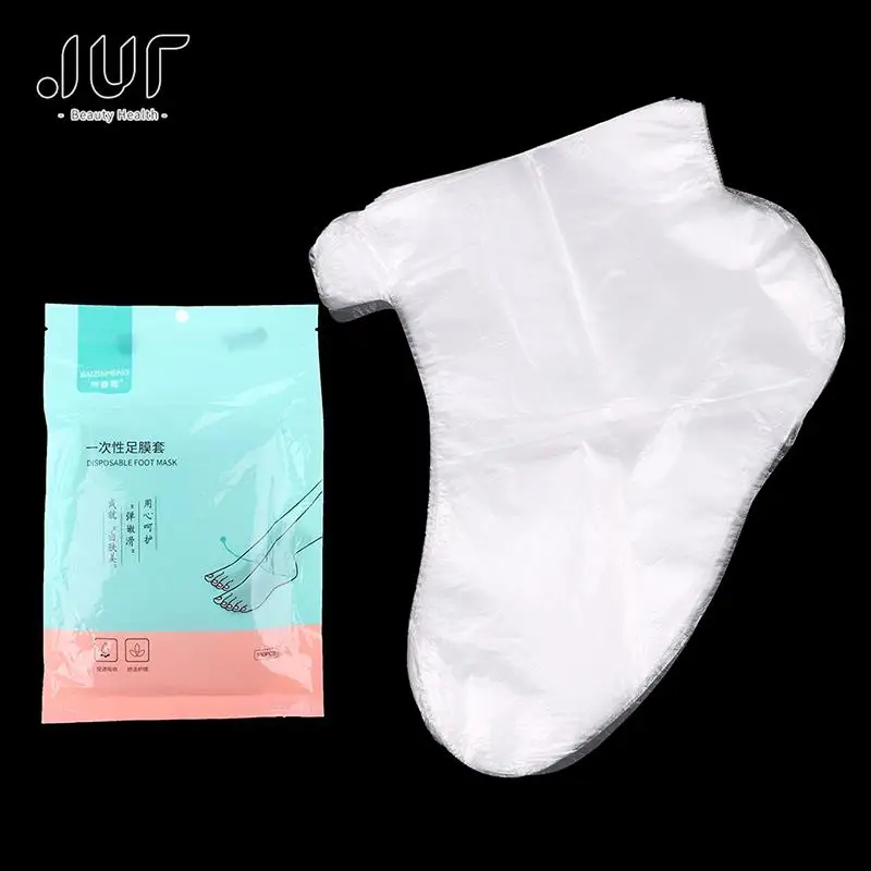 

100pcs Disposable Foot mask hand mask Transparent Film Foot Cover for Pedicure Prevent Infection Remove Chapped Foot Covers