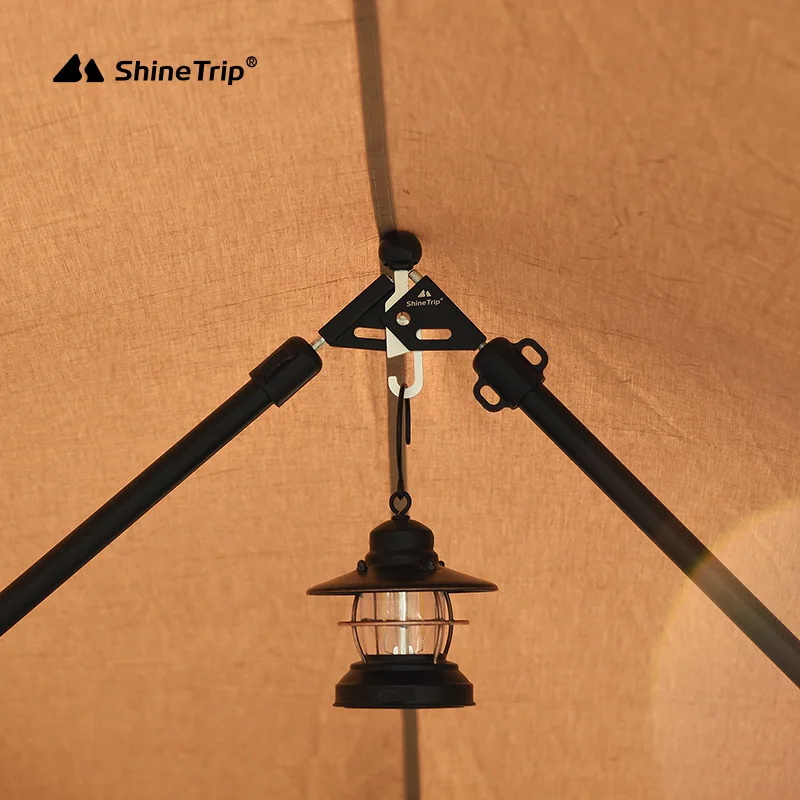 Camping Tent Accessories Shine Trip Pyramid Tent Circle Thimbles Outdoor A-frame Aluminum Alloy Support Trap Tent Accessories