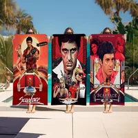 Classic Movie Scarface Vintage Towel Microfiber Beach Towel Absorbent Quick dry Yoga Swimming Resort Mountain Climbing Towel 1