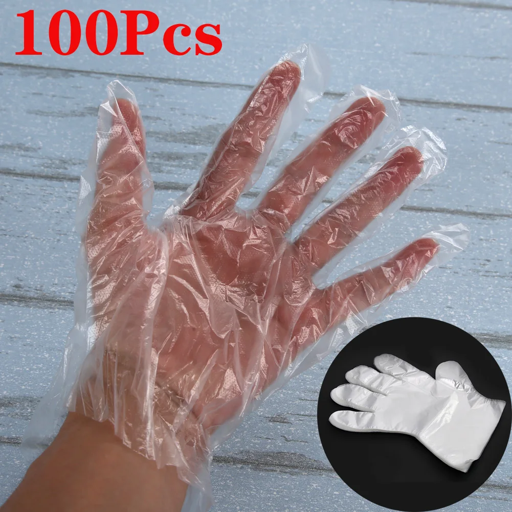 Disposable Kitchen Gloves Disposable Plastic Glove Plastic Gloves Cooking 100pcs Aliexpress