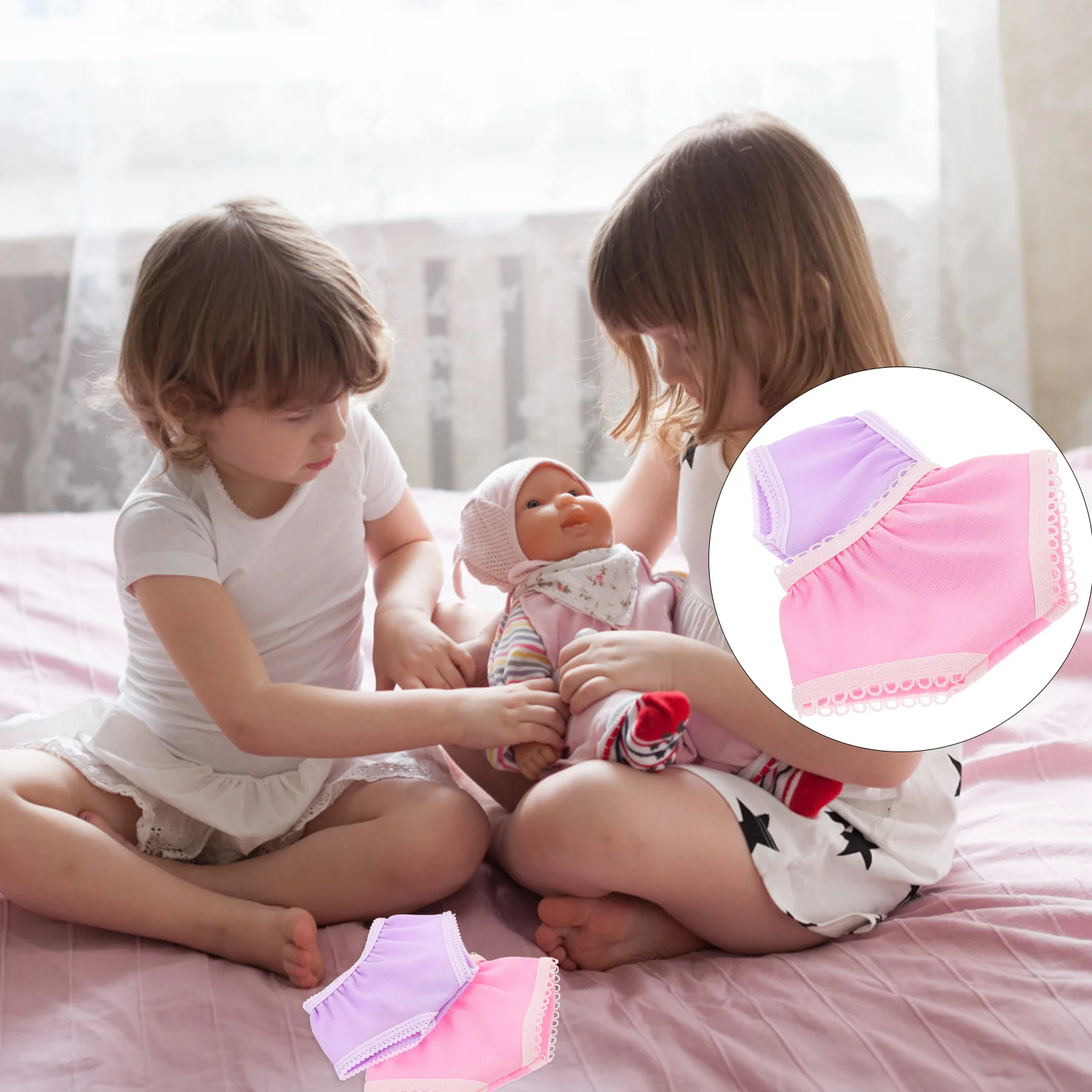 

10 Pcs Toy Girl Toys Baby Accessories Polyester Dolls Girls
