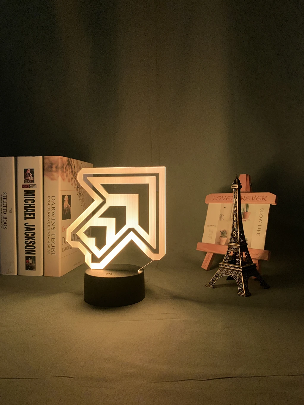 Led Night Light Pump It Up Arrow for Child Bedroom Decoration Nightlight Birthday Gift RGB Color Changing Battery Lamp Gaming