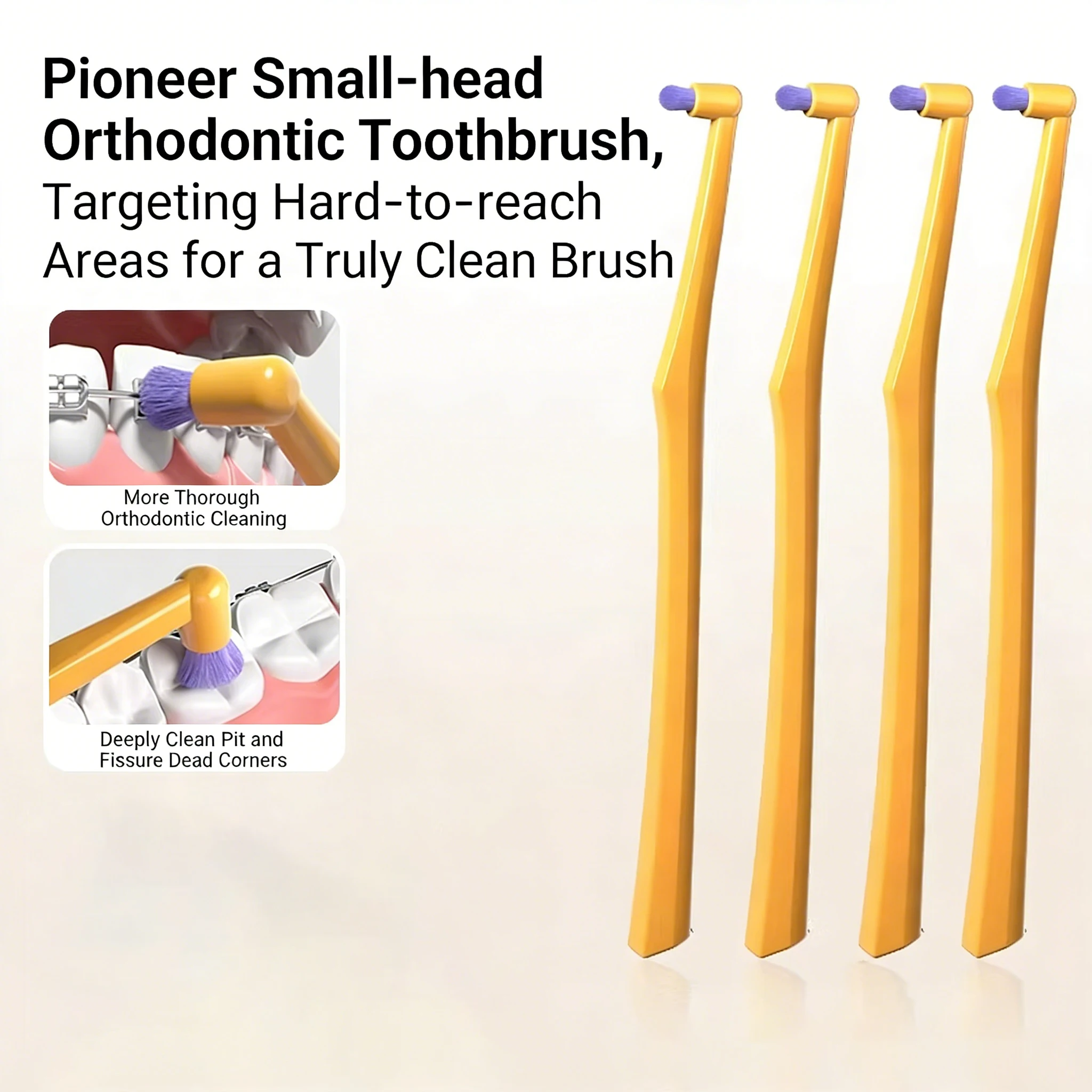 Interdental Toothbrush For Orthodontic Care And Deep Cleaning_voghion.com