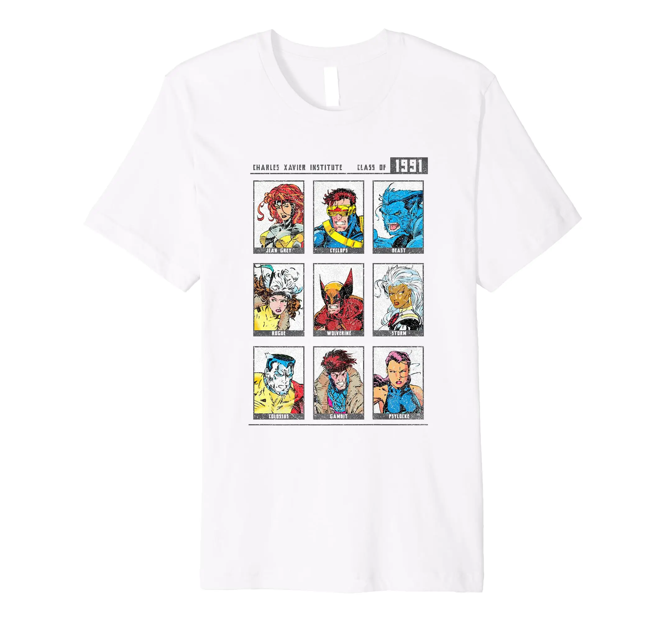 

Футболка премиум класса X-Men с изображением Карла Ксавье и учебника 1991 года
