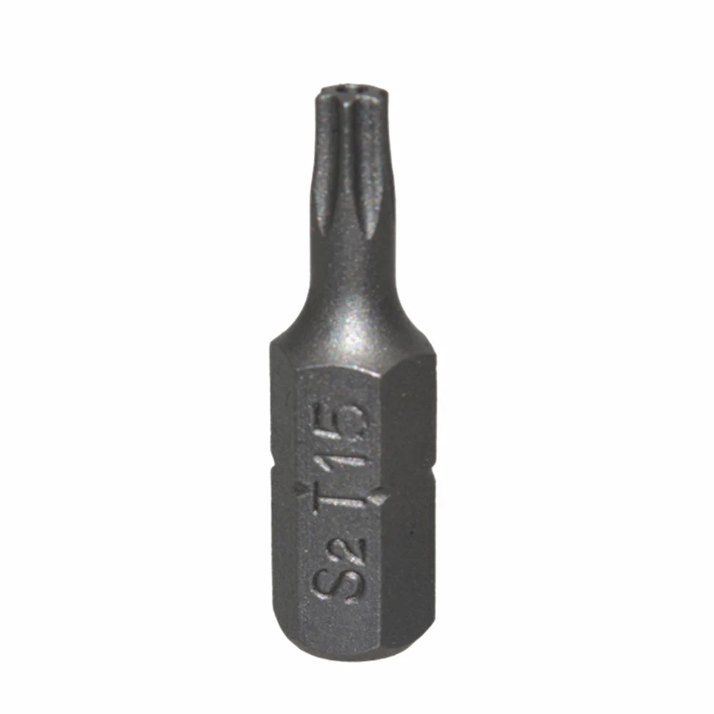 14 teile/satz 25mm Legierung Stahl Torx-schraubendreher-bits Mit Loch T5-T40 1/4 Zoll Hex Schaft Elektrische Schraube Fahrer Stern bit Set – Detail 9