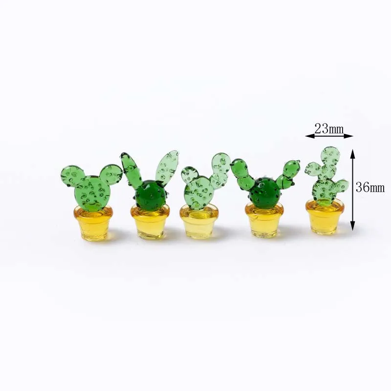 Simulation créative d'amour Cactus, 4 pièces, décoration de voiture en  résine, plante en pot, bonsaï - AliExpress