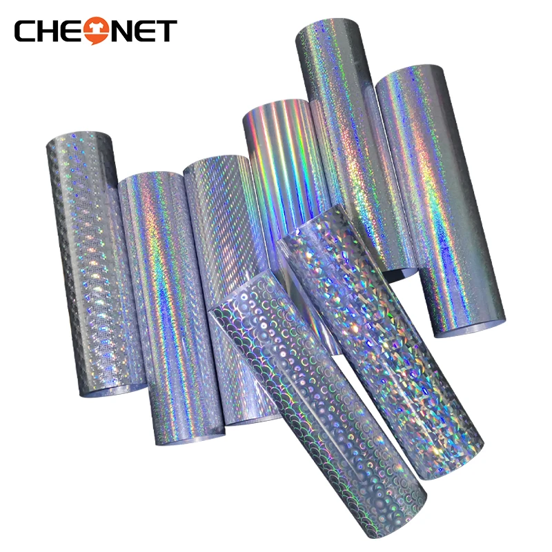 1 Sheet 10"x20"/25cmx50cm Laser Heat Transfer Vinyl Hologram Rainbow PVC Chrome Tshirt Iron On HTV Film heat transfer vinyl adhesive vinyl sheets adhesive vinyl adhesive vinyl film