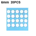 20PCS White 6mm