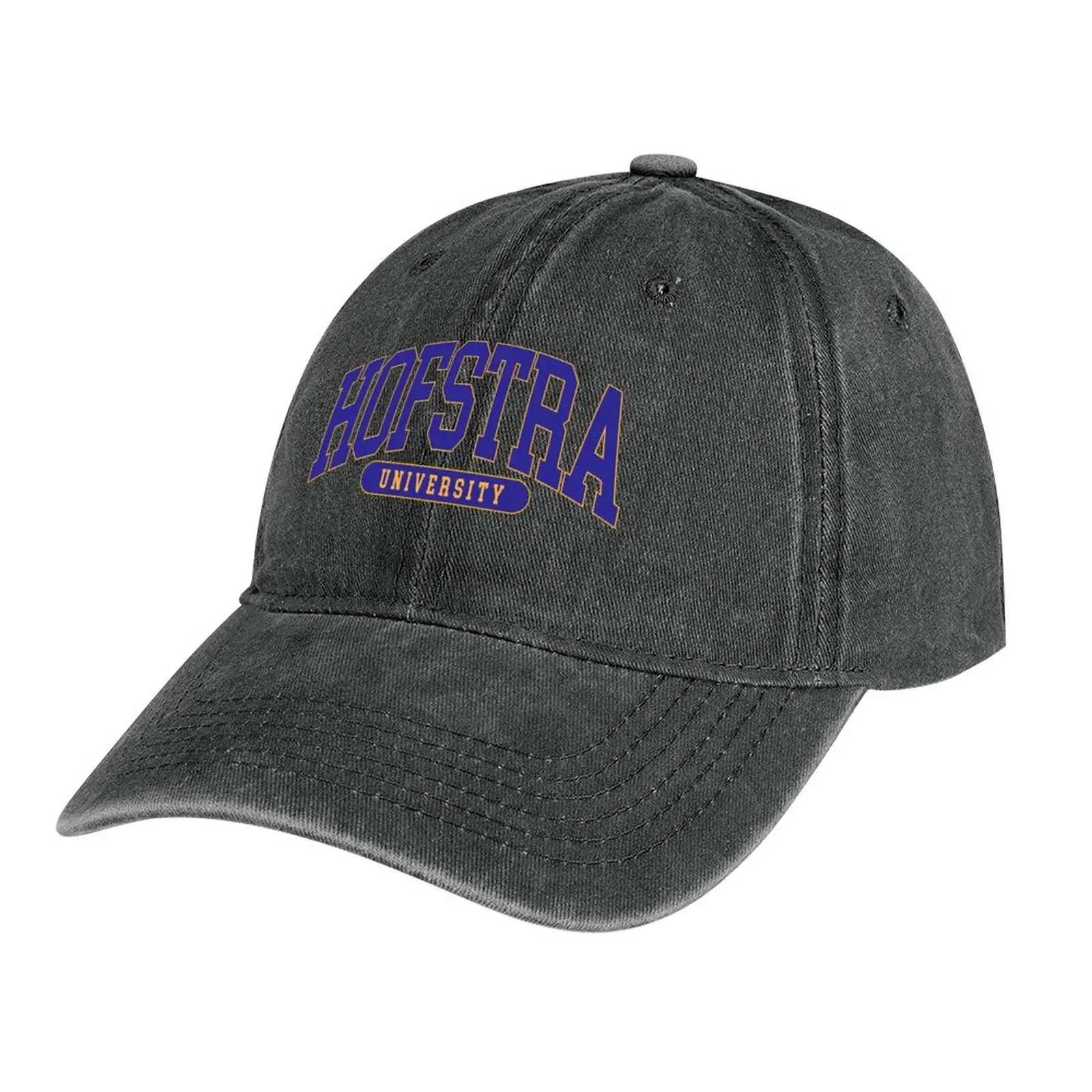 

hofstra - college font curved Cowboy Hat beach hat Golf Man Women's