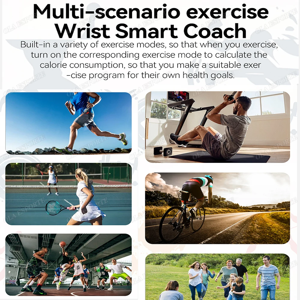 2025 New Smart Bracelet Men Women Waterproof Fitness Activity Tracker Heart Rate Sleep Monitor Sports Smart Band for Android iOS