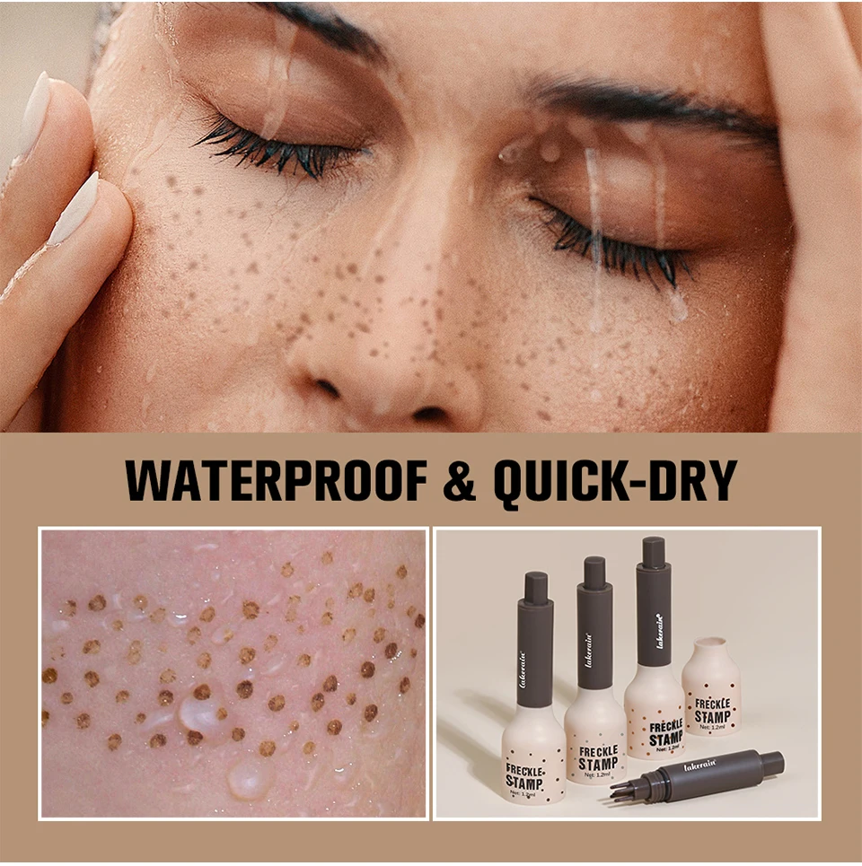 Flüssige Luft Kissen Sommersprossen Stempel Stift Fünf-punkt Kopf Sommersprossen Natürliche Simulation Gefälschte Dot Spot Stift Wasserdicht Dauerhafte Make-Up – Detail 6
