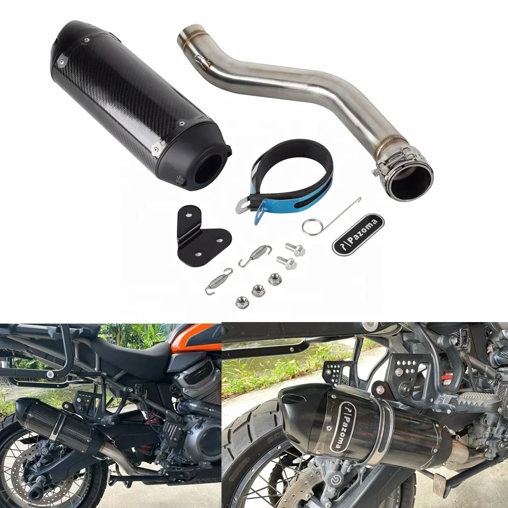 오토바이 배기 머플러 파이프 시스템 세트, 할리 팬 아메리카 1250 RA1250 스페셜 RA1250S 2021-2023