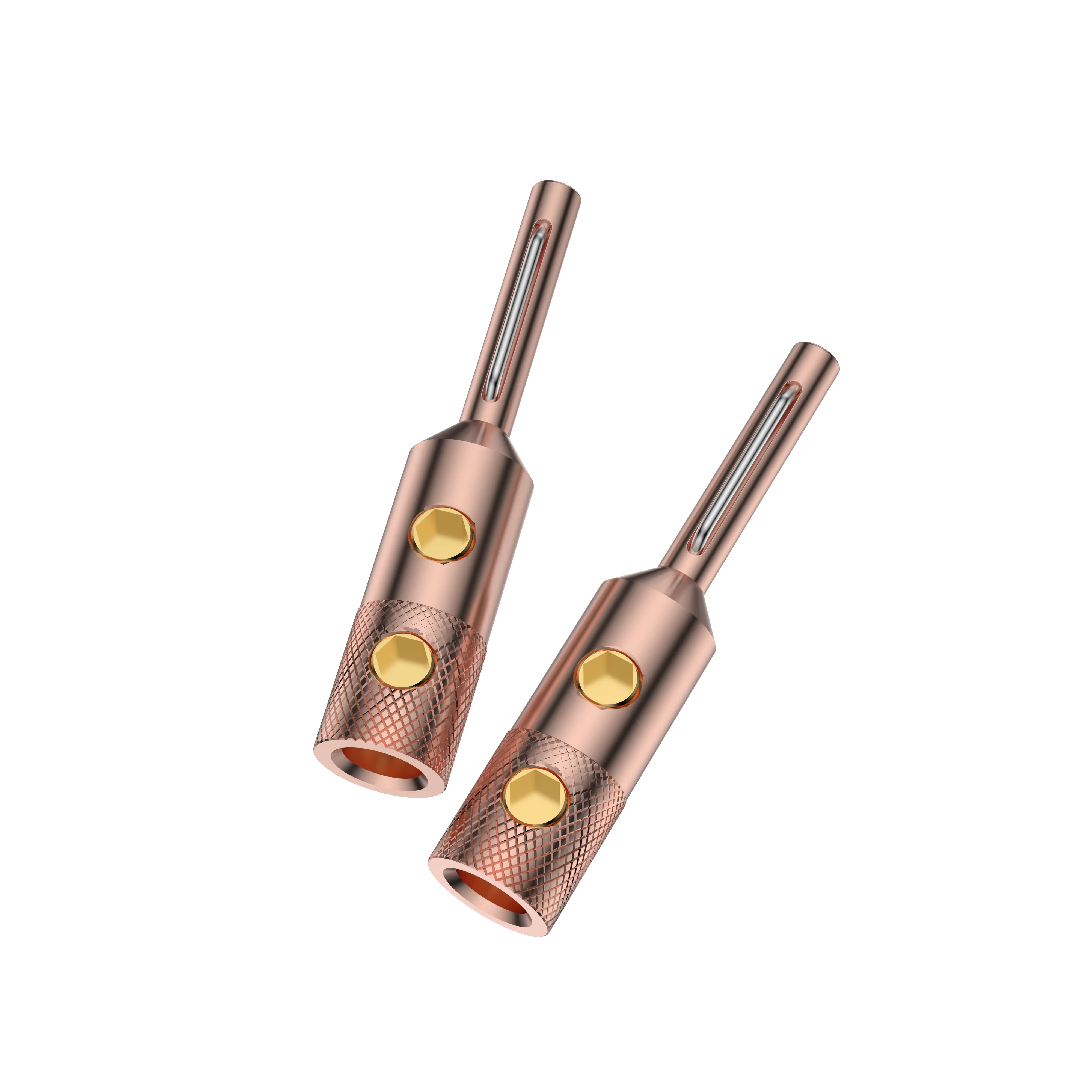 4 Connettori Di Fascia Alta In Rame Puro Placcato Oro, Connettore A - 7
