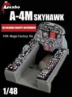 Lanbo 3D printing 48143 A-4M Skyhawk color cockpit instrument, for magic factory kit 1/48 1
