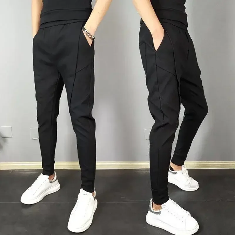 thumbnail image 1 of Pantalones para hombre, estilo coreano, pantalones cargo para hombre, algodón, alta calidad, diseñador más barato, pantalones holgados, ajuste regular, pantalones sueltos de calle, nuevos, 1 of 5
