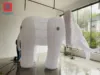 Giant inflatable pure white elephant model amusement park circus interactive bar stage animal model decoration layout 4