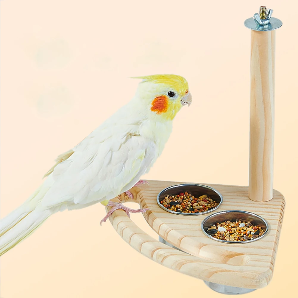 Bird Food Stainless Steel Cups Bird Feeder Parrot Food Water Bowls For Parakeets Cockatiels Budgie Parrot Accessories Toy