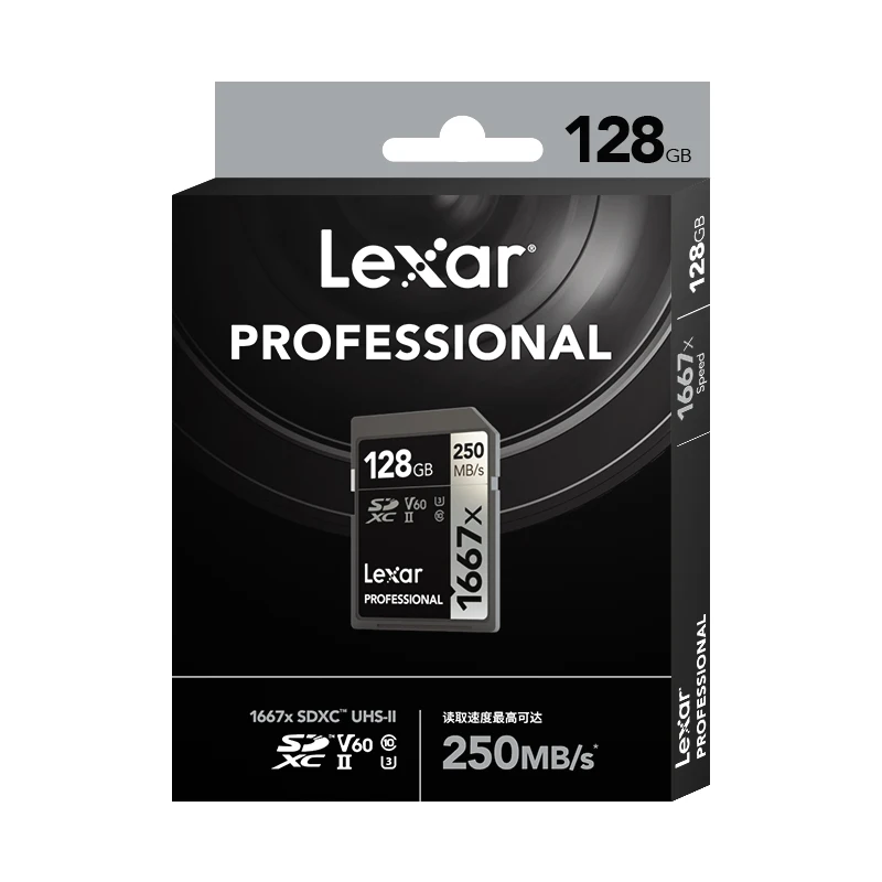 Lexar SD ī  1667X V60 250 MB/s ޸ ī 64GB 128GB 256GB  SDXC UHS-II U3 C10 ÷ ī 4K ī޶