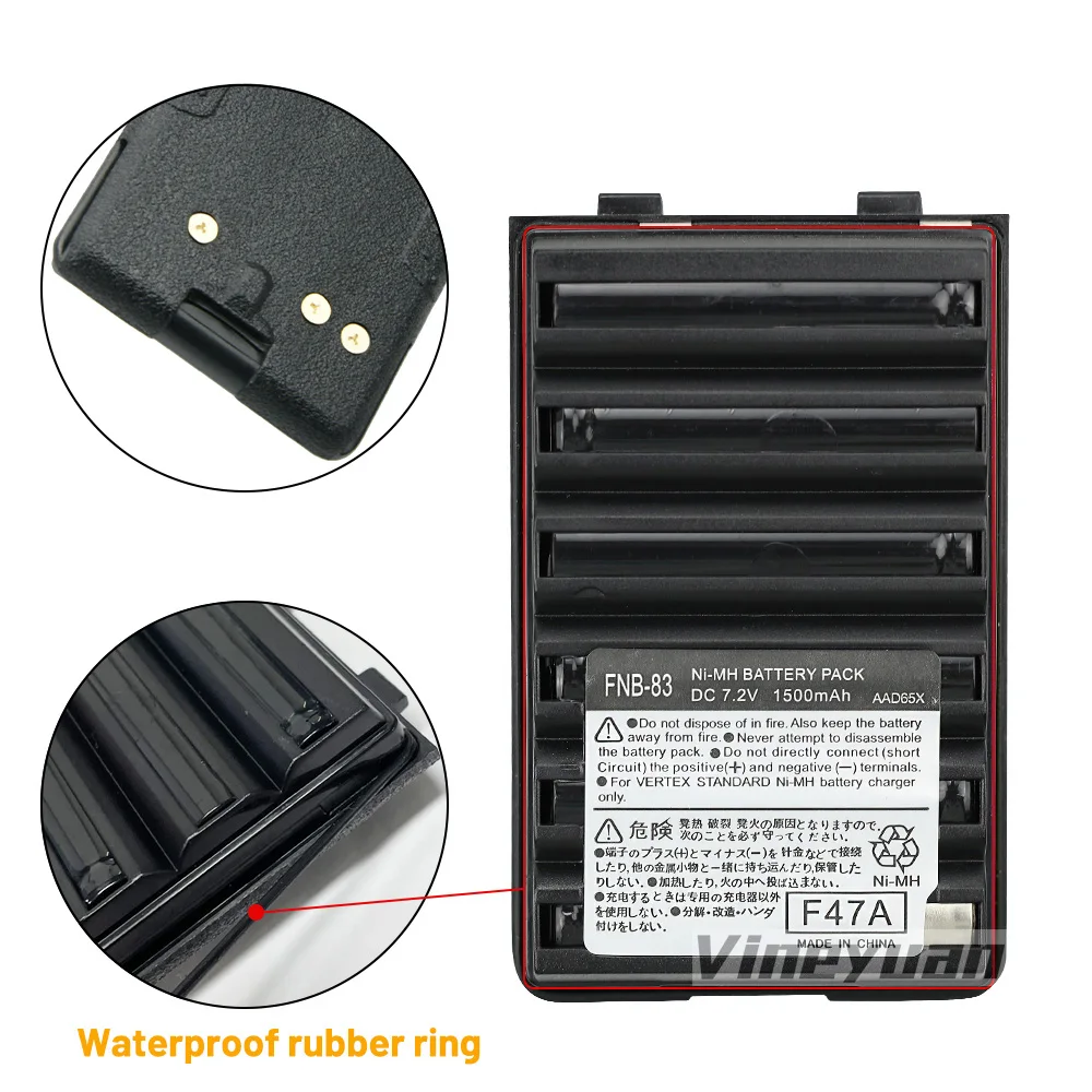 FNB83 Batería ORIGINAL YAESU Ni-Mh 7,2 V/1400 MAh