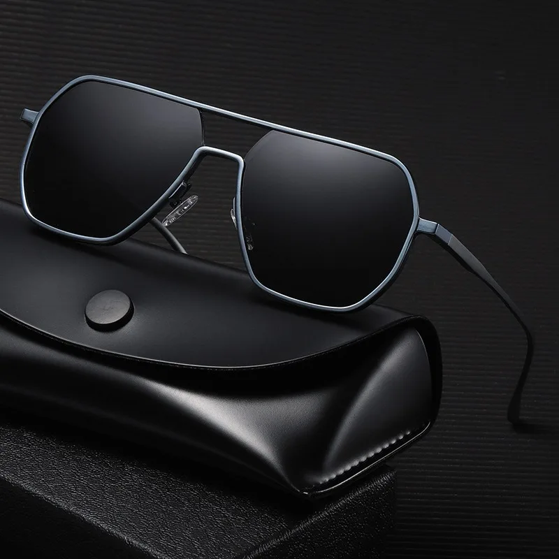 

Fashion Aluminum Magnesium Polarized Pilot Double Bridge Sunglasses Day Night Dual Driving Sunglasses for Men UV400 썬글라스 남자