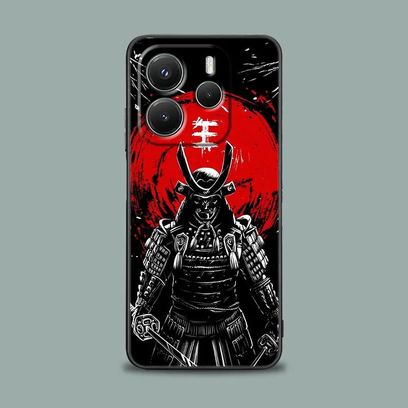 Japanese Art Samurai Ninja Soft Phone Case Cover