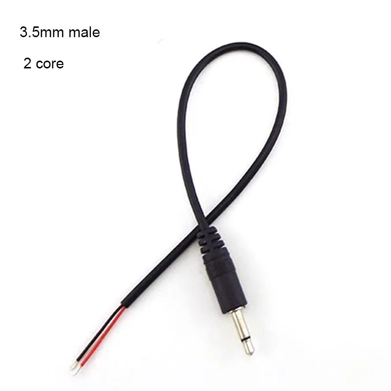 1/5pcs 3.5MM 2 3 Pin 4 Core Male Female Audio Extension Cable Aux connector  Head Line 3.5mm mono Stereo 3 4 wires diy Audio 1M