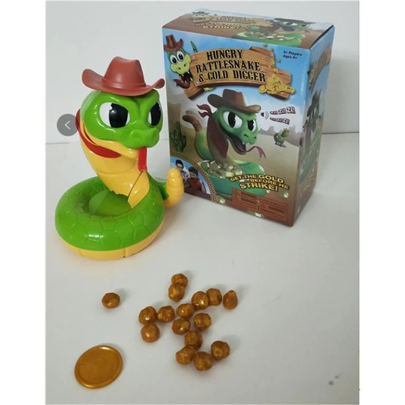 Electric Rattlesnake Toy-Scary and Tricky, Ideal for Party Games,Hungry Rattlesnake Gold Digger Party Game for Boys Girls