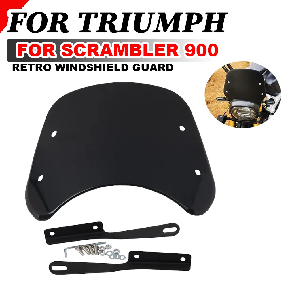

For Triumph Scrambler 900 1200 1200 XE 1200 XC Accessories Windshield Windscreen Wind Screen Deflector Wind Shield Guard