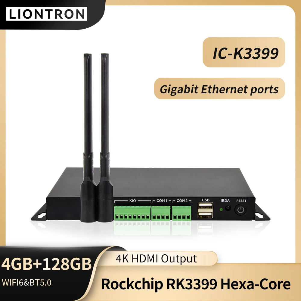 

Liontron MINI PC IC-K3399 Development Board Metal Case Kit Rockchip RK3399 Gigabit Ethernet 2GB/4GB/8GB LPDDR4 Industrial Host