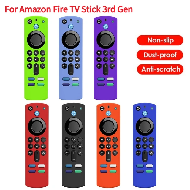 Télécommande Tv Cas Anti-dérapant pour  Fire Tv Stick Gen 3 Porte-Télécommande  Télécommande Couverture