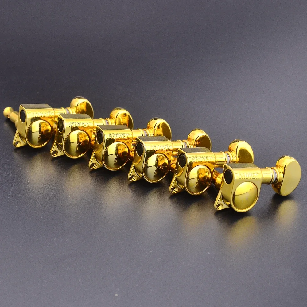 

1 Set R6 Original Genuine Guitar Machine Heads Tuners Tuning Peg 1:18 Gold